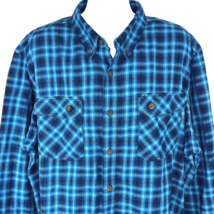 Duluth Trading Co Plaid Flannel size 3XL Button Down Long Sleeve Shirt G... - £34.12 GBP