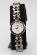 Gruen Precision Watch Women Antiqued Silver Stainless Steel WR Batt White Quartz - £22.73 GBP