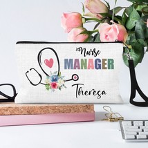 Personalized Nurse Manager Gift, Nurse Makeup Bag, Gift For Nurse Cowork... - £12.54 GBP