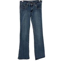 OTB jeans 9 / 10 stretchy womens Y2K vintage pants decorative bootcut  - £13.99 GBP
