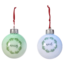 Ornament Light Up Decoupage Ball Merry/Noel, 2assorted SHIPS IN 24 HOURS... - $19.88