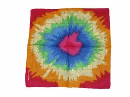 22&quot;X22&quot; Paisley Tye Dye Multi Colored Bandana Bandanna - £64.47 GBP