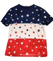 Polo Ralph Lauren Men&#39;s T-Shirt Short Sleeve Crew Neck Sz M Cotton Striped Stars - £19.65 GBP