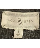 LOU &amp; GREY LADY&#39;S TOP GRAY SMALL SHORT SLEEVE NEW WITH TAGS - £24.54 GBP