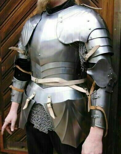 Primary image for Medieval knight 18ga Steel Armor Medieval Battel Warrior Half Armor costume