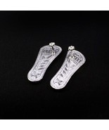 Real Silver Laxmi Charan Paduka 3.8Cm religious gift - $23.75