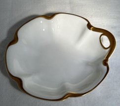 Haviland Limoges SILVER ANNIVERSARY Gold Trim Porcelain Handled Serving ... - $29.70