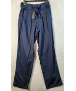 Max Jeans Soft Pants Womens Size 6 Navy 100% Tencel Slash Pockets Drawst... - £17.83 GBP