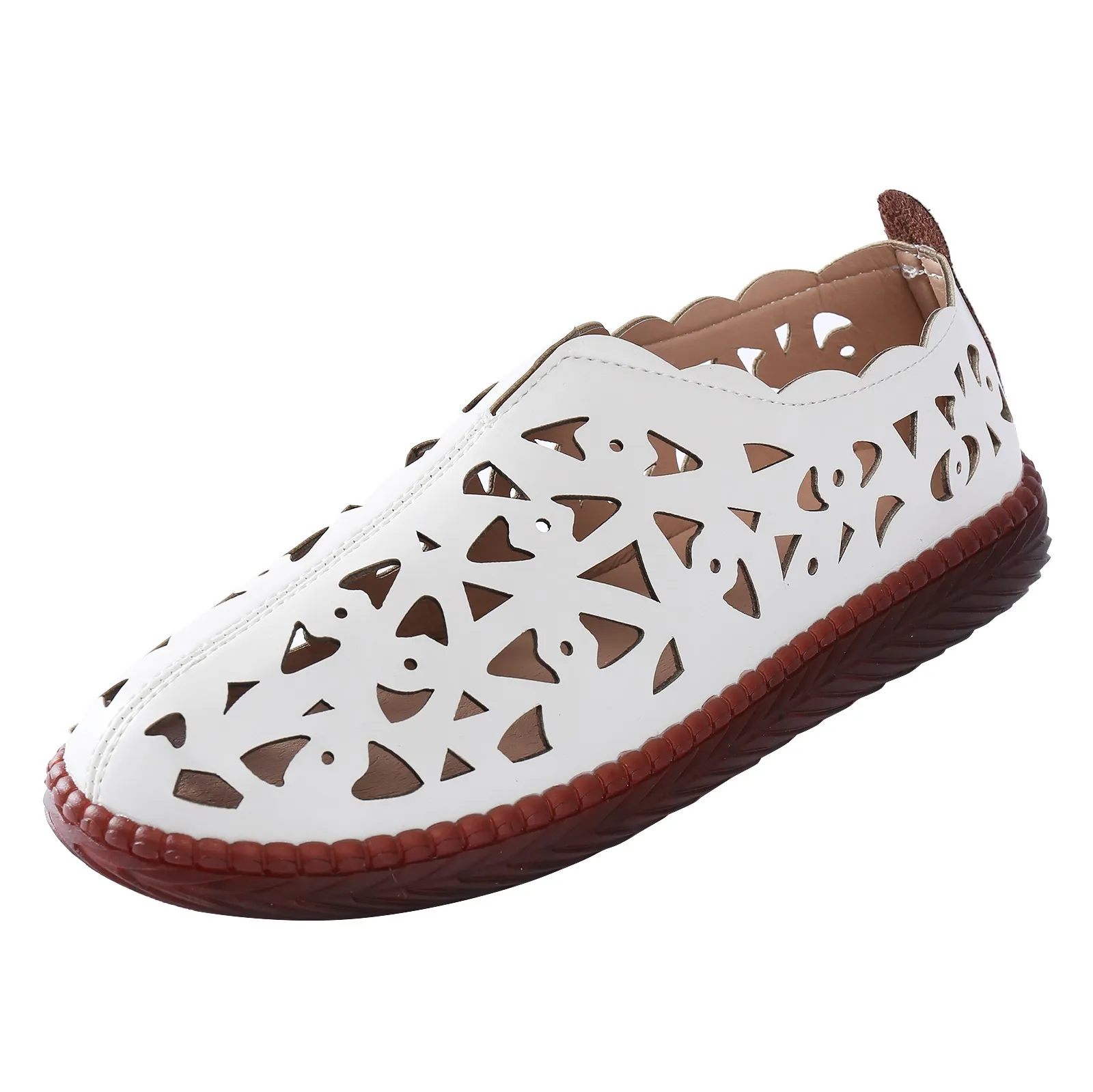 Best Sneakers 2024 Summer PU Leather  Shoes For Woman Sandals Casual  Flat Soft  - £43.74 GBP