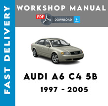 Audi A6 C5 4B 1998 1999 2000 2001 2002 2003 2004 Service Repair Workshop Manual - £6.02 GBP