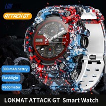 LOKMAT ATTACKGT Rugged Bluetooth Smartwatch with Flashlight - $67.99+