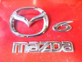 2003-2008 Mazda Mazda6 Rear Lid Trunk Emblem Set Badge Logo Symbol Nameplate OEM - £14.38 GBP