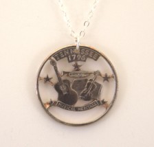Tennessee Cut Out Coin Jewelry, Necklace - £16.82 GBP