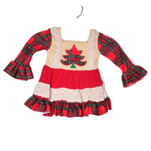 Country Christmas Baby Girl&#39;s Holiday Dress Size about 9 M See Measurements - $351.65 MXN