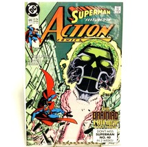 Superman Featured in Action Comics By DC #649 Comic Book 1990 The Braini... - $14.99