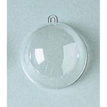 Plastic Ball Ornament 80mm Clear - $33.29