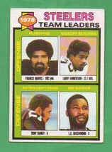 1979 Topps Team Leaders Pittsburgh Steelers - £9.53 GBP