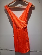 Misguid orange floral crochet Knit  dress Size 10 NEW WITH TAG - £22.86 GBP