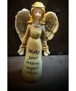 Angel Resin Figurine Make Your Actions Inspire Others Greenbrier Int&#39;l  - $9.46