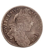 1697 Great Britain William III Sixpence Silver Coin Fine+ Conditon KM #489 - $7,804.67 MXN
