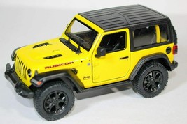 5 Inch - 2018 Jeep Wrangler Rubicon Hard Top - 1/34 Scale Diecast Model - YELLOW - £11.67 GBP