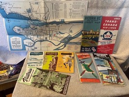 Vancouver and British Columbia Canada 1940&#39;s 1950&#39;s Travel Brochures Maps - £37.83 GBP