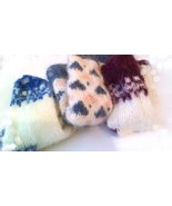 Fuzzy socks Mohair Socks Women socks *US 7-9 Hand Knit Cuddly Socken Han... - £8.51 GBP+