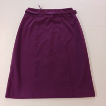 New York & Company Women's Purple Belt Stretch Skirt Size 4 image 2