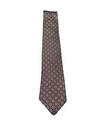 Evan-Picone Tie Classic Necktie Burgundy Black X-Long Geometric Italian ... - $16.93 CAD