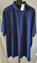 NWT Polo Ralph Lauren Performance Navy Blue Polo shirt Mens 3XLT UV Prot... - $44.54