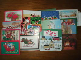 Large Lot of 70 new Christmas Cards + 20 envelopes assorted sizes &amp; designs - £7.82 GBP