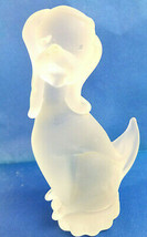 Art Glass Paperweight Sun-catcher Figurine Frosted Cocker Spaniel Dog  7&quot; - $29.95