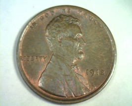 1912 LINCOLN CENT PENNY CHOICE UNCIRCULATED / GEM BROWN CH UNC / GEM BN ... - $115.00