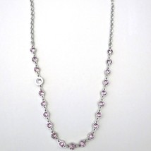 Rebecca Necklace with Small Lavender/Pink Crystals - £156.47 GBP
