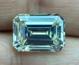 10.79 Ct Emerald Cut Natural Diamond VS2 - Color N - GIA Certified Loose - £93,096.99 GBP