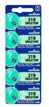 Murata 319 Battery SR527SW 1.55V Silver Oxide Watch Button Cell (100 Bat... - $17.49+