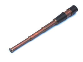 Deluxe Class Admiral&#39;s Antique Copper Leather Spyglass Telescope 27&quot;&quot; with Rosew - £130.46 GBP
