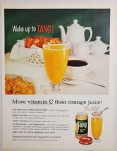 1959 Print Ad Tang Instant Orange Breakfast Drink Coffee &amp; Rolls - $18.79