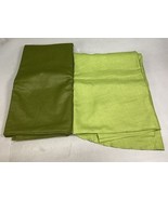 Set Of 2 Green Material For Tablecloth/Crafts/Blanket Making Fleece And ... - $19.79