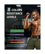 TCVOR Resistance Bands Set (5pcs), Levels-up to 330 lbs - $52.15