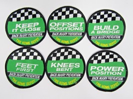 The Home Depot Employee Patches Lot of 6 Back Injury Prevention Green - £16.08 GBP