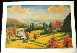 Sir Winston Churchill View of Chartwell Facsimile signed Country house Kent UK - £208.96 GBP
