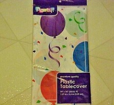 Tablecloth Party Balloons 54&quot; X 96&quot; Table Cover New Plastic - £4.73 GBP