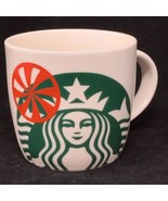 Starbucks 2017 White w/ Green Mermaid Siren &amp; Red Spin Wheel 14oz Coffee... - £23.49 GBP