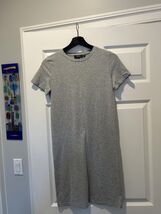 Theory Gray Short Sleeve Casual Dress Size P - $69.30