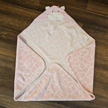 Carters Just One You Pink Hooded Hood Giraffe Baby Girl Blanket Security Lovey - £46.77 GBP