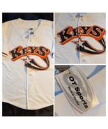 2013 Frederick Keys White Minor League Baseball Jersey MD OT Sports Larg... - $102.86