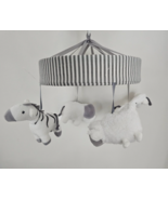 Baby Crib Mobile Gray and White Jungle Animals ~ REPLACEMENT PART ONLY ~ FS - £11.86 GBP
