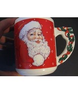 Vintage Christmas Coffee Mug Cheryl Ann Johnson 1991 Santa Clause LeeBo - £11.16 GBP