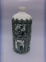 Vintage Ceramic Bottle w/ Hunting Scene Inhalt Bavaria - £15.78 GBP